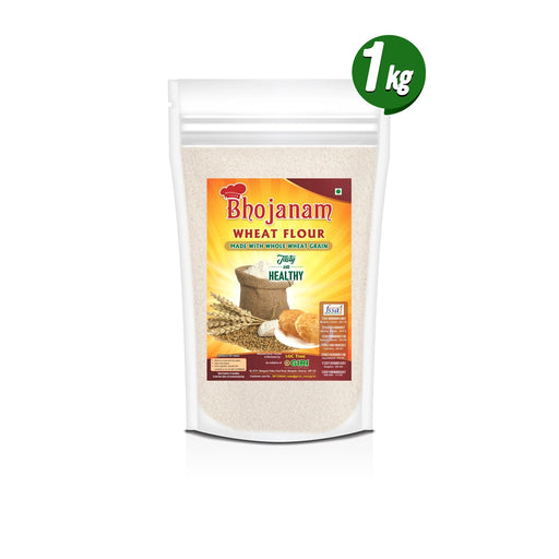 Giri Wheat Flour - 1 Kgs | Bhojanam Wheat Atta Flour/ Tasty And Healthy Wheat Grain Flour - Rice & Flours