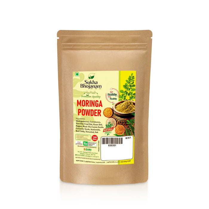 Moringa Powder - 100 Gms | Murungai Podi / Murungai Ellai Podi / Drumstick Leaves Powder - Instant Mixes