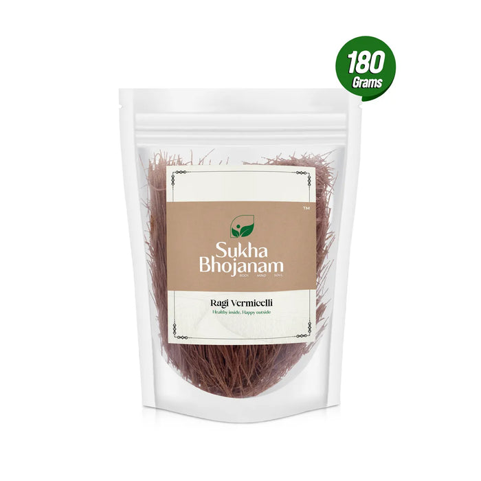 Ragi Vermicelli - 180 Gms | Sukha Bhojanam / Finger Millet / No Maida / Kezhvaragu Semiya For Healthy Cooking - Instant Mixes