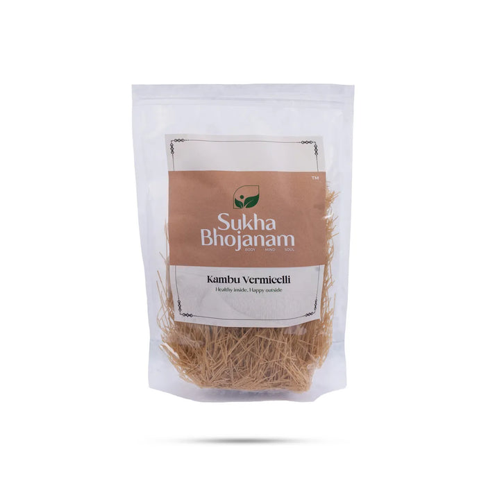 Kambu Vermicelli - 180 Gms | Sukha Bhojanam / Pearl Millet / No Maida / Bajra Semiya For Healthy Breakfast & Meals