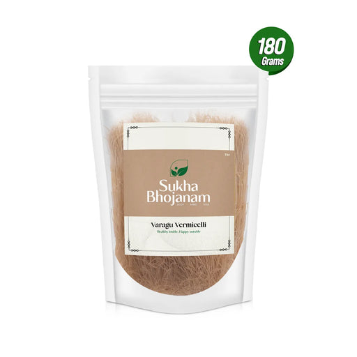Varagu Vermicelli - 180 Gms | Sukha Bhojanam / Kodo Millet / No Maida / Kodra Semiya For Daily Healthy Meals - Instant Mixes