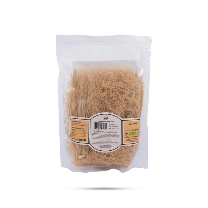 Kuthiraivali Vermicelli - 180 Gms | Sukha Bhojanam / Barnyard Millet / No Maida / Sanwa Semiya For Healthy Breakfast