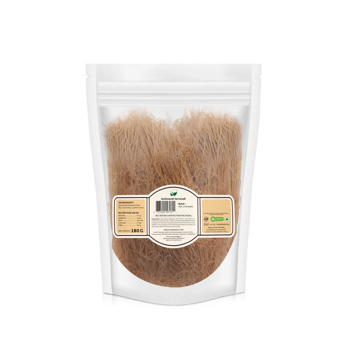Kuthiraivali Vermicelli - 180 Gms | Sukha Bhojanam / Barnyard Millet / No Maida / Sanwa Semiya For Healthy Breakfast - Instant Mixes