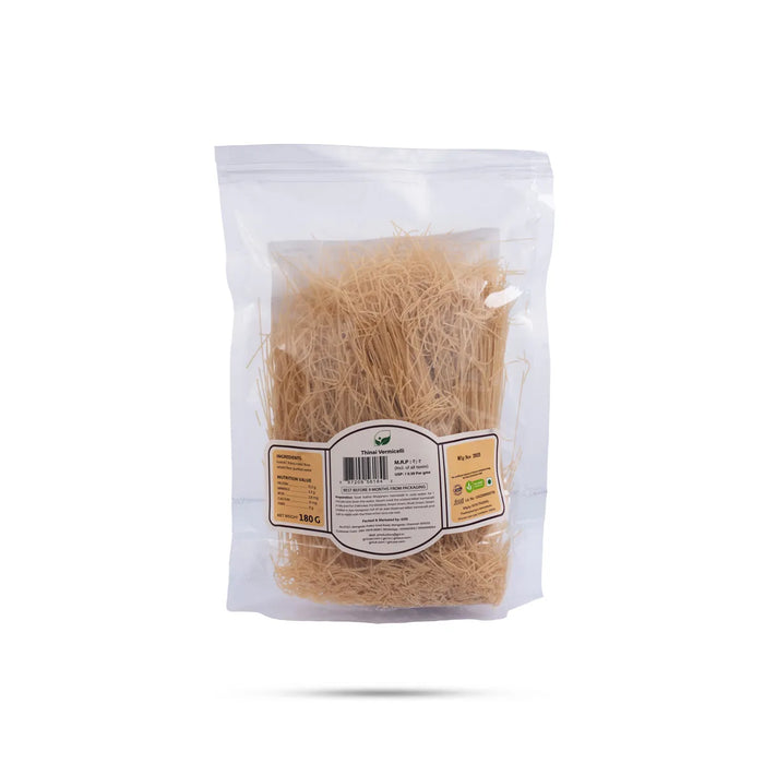 Thinai Vermicelli - 180 Gms | Sukha Bhojanam / Foxtail Millet Semiya / No Maida / Kangni Semiya For Nutritious Daily Meals