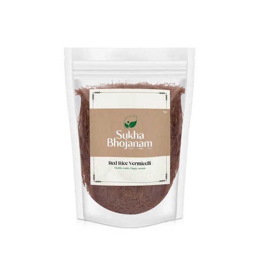 Red Rice Vermicelli - 180 Gms | Sukha Bhojanam / Red Rice Semiya / No Maida / For Healthy Daily Meals - Instant Mixes