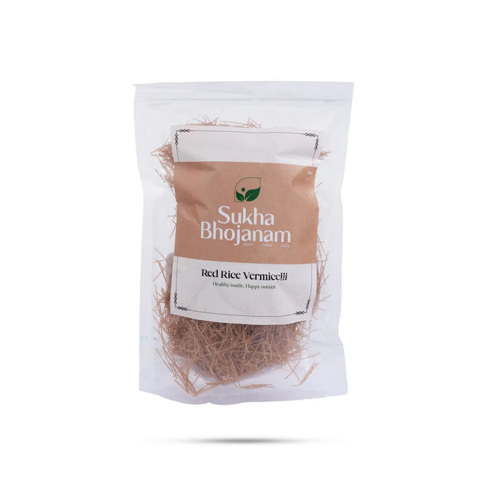 Red Rice Vermicelli - 180 Gms | Sukha Bhojanam / Red Rice Semiya / No Maida / For Healthy Daily Meals