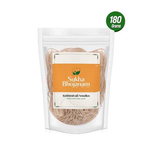 Kuthiraivali Noodles - 180 Gms | Sukha Bhojanam / Barnyard Millet / No Maida / Sanwa Noodles For Healthy Recipes - Instant Mixes