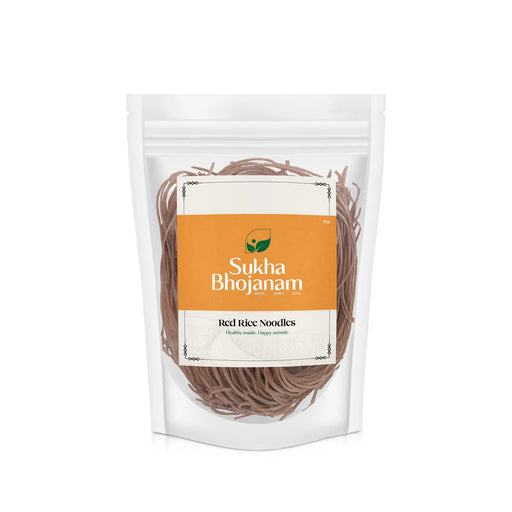 Red Rice Noodles - 180 Gms | Sukha Bhojanam / No Maida / Red Rice Millet / For Nutritious Daily Meals - Instant Mixes