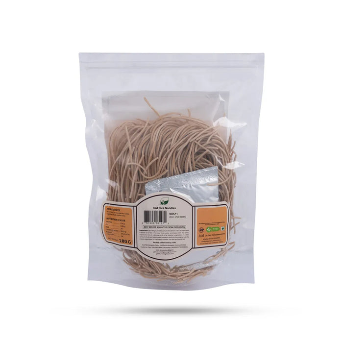 Red Rice Noodles - 180 Gms | Sukha Bhojanam / No Maida / Red Rice Millet / For Nutritious Daily Meals