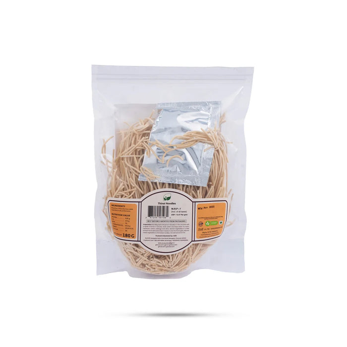 Thinai Noodles - 180 Gms | Sukha Bhojanam / Foxtail Millet / No Maida / Kangni Noodles For Healthy Meal Preparation