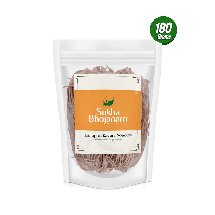 Karuppukavuni Noodles - 180 Gms | Sukha Bhojanam / Black Rice Millet / No Maida / For Healthy Meals