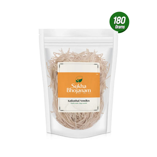 Kaikuthal Noodles - 180 Gms | Sukha Bhojanam / Hand-Pounded / No Maida / Rice Noodles For Healthy Meal Prep - Instant Mixes