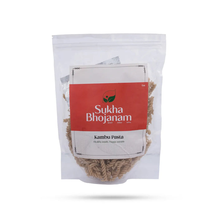 Kambu Pasta - 180 Gms | Sukha Bhojanam / Pearl Millet / No Maida / Bajra Pasta For Nutritious Home Cooking