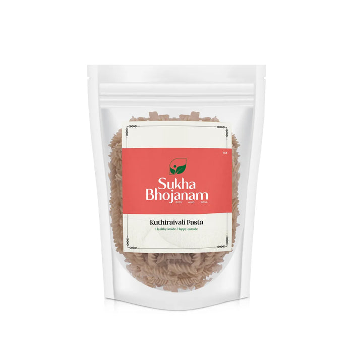 Kuthiraivali Pasta - 180 Gms | Sukha Bhojanam / Barnyard Millet / No Maida / Sanwa Pasta For Light Healthy Meals - Instant Mixes
