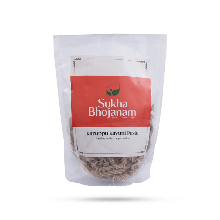 Karuppukavuni Pasta - 180 Gms | Sukha Bhojanam / Black Rice Millet / No Maida Pasta For Healthy Meals