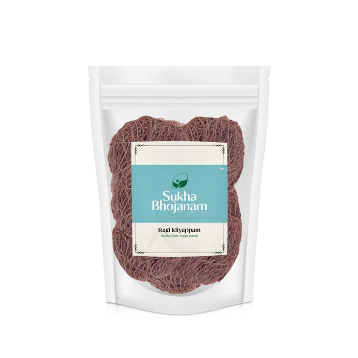 Ragi Idiyappam - 100 Gms | Sukha Bhojanam / Millet Noolappam / No Maida / Ready Made Idiyappam For Healthy Meals - Instant Mixes