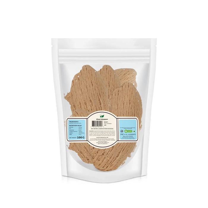 Wheat Idiyappam - 100 Gms | Sukha Bhojanam / Ready Made Rice Noodles / No Maida / For Light And Easy Meal Prep - Instant Mixes