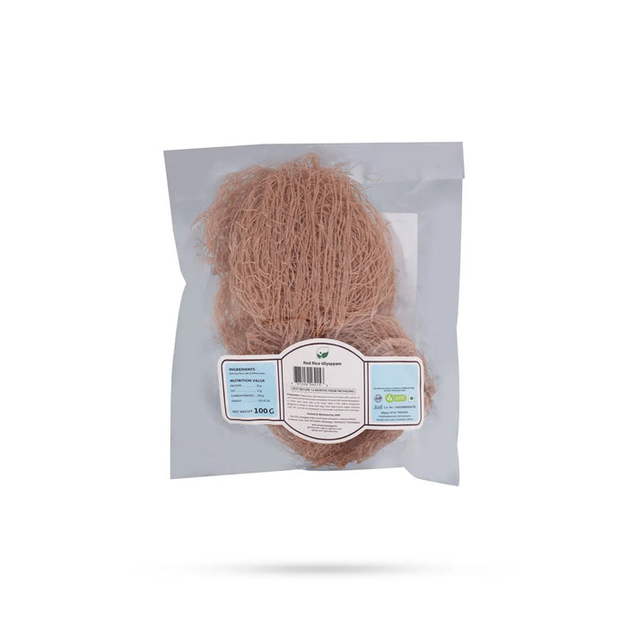 Red Rice Idiyappam - 100 Gms | Sukha Bhojanam / Millet Idiyappam / No Maida / Ready Made Noolappam For Daily Meals