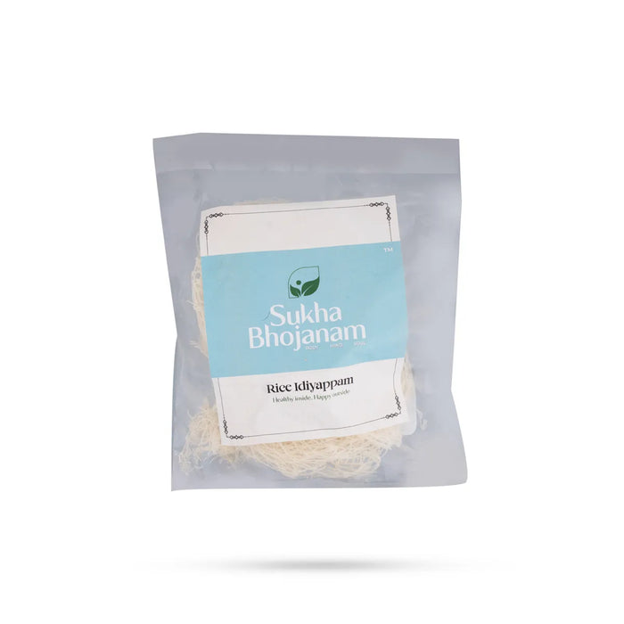 Rice Idiyappam - 100 Gms | Sukha Bhojanam / Ready Made Idiyappam / No Maida / Noolappam For Quick And Tasty Meals