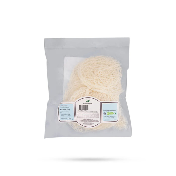 Rice Idiyappam - 100 Gms | Sukha Bhojanam / Ready Made Idiyappam / No Maida / Noolappam For Quick And Tasty Meals