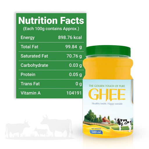 Ghee - 500 ml | Fresh Ghee / Cow ghee For Traditional Receipes / Natural Ghee for Home - Cooking Oil & Ghee