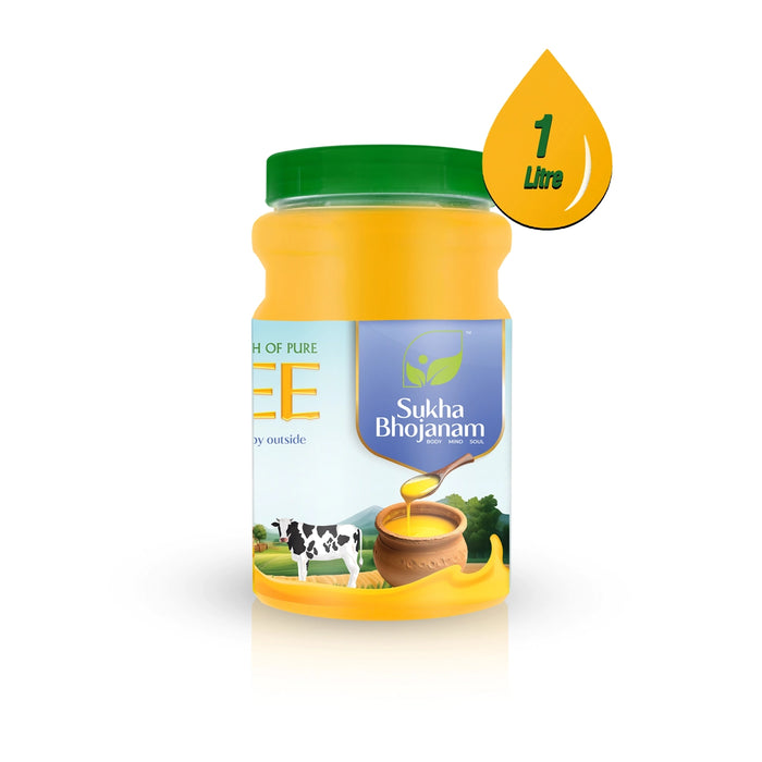 Ghee - 1 Ltr | Fresh Ghee / Cow ghee For Traditional Receipes / Natural Ghee for Home - Cooking Oil & Ghee