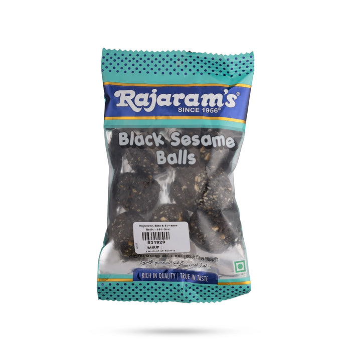 Black Sesame Balls - 100 Gms | Traditional Ellu Urundai / Healthy Sesame & Jaggery Indian Sweet