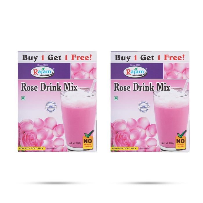 Rose Milk Powder - 200 Gms | Rose Milk Drink Mix Powder / Instant Mix - Beverages