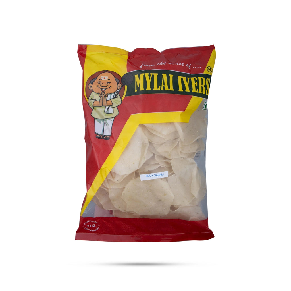 Mylai Iyers Plain Vadam - 200 Gms | Vathal/ Fryums/ Papad