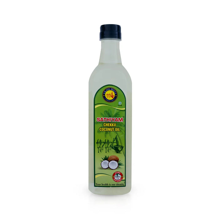 Chekku Coconut Oil - 1 Ltr | Thengai Ennai / Coconut Oil / Copra Oil/ Thenkai Ennai - Cooking Oil & Ghee