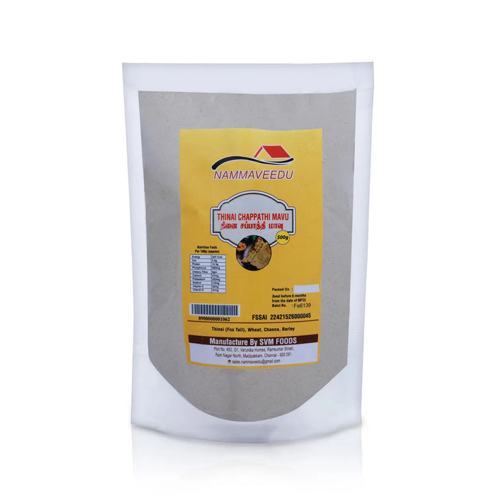 Thinai Chapathi Mavvu - 500 Gms | Millet Chappathi Flour / Foxtail Millet Chappathi Flour / Millet atta - Rice & Flours
