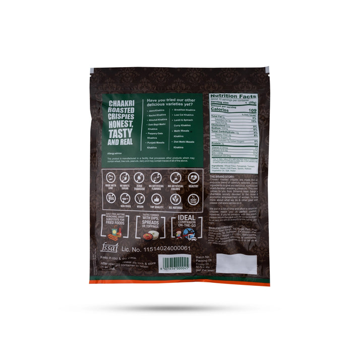 Methi Masala Khakhra - 200 Gms | Roasted Crispies/ Methi Khakhra/ Khakhra Methi - Traditional Snacks