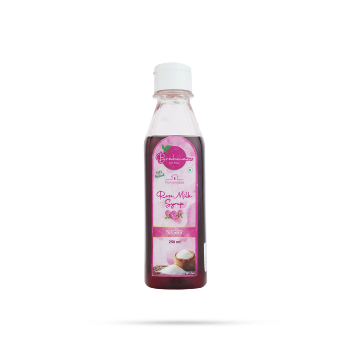 Rose Milk Syrup - 250 ml | Instant Mix/ Refreshing Rose Syrup / Beverage Mix for Milk & Desserts