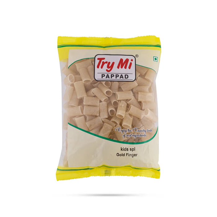 Gold Finger Papad - 200 Gms | Appalam/ Try Mi Pappad/ Crispy Finger Fryums For Snack Lovers & Meal Side Dish - Papad & Vadam