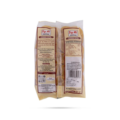 Panipuri Papad - 200 Gms | Appalam/ Try Mi Pappad/ Crispy Pani Puri Fryums For Snack Lovers & Meal Side Dish - Papad & Vadam