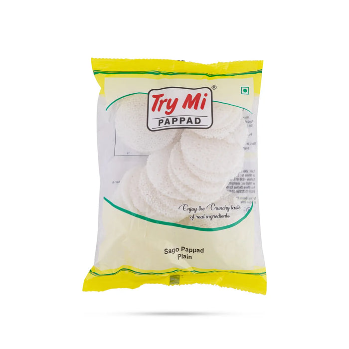 Sago Papad - 200 Gms | Javvarisi Appalam/ Try Mi Pappad/ Crispy Sabudana Fryums For Meal Side Dish And Snacks - Papad & Vadam