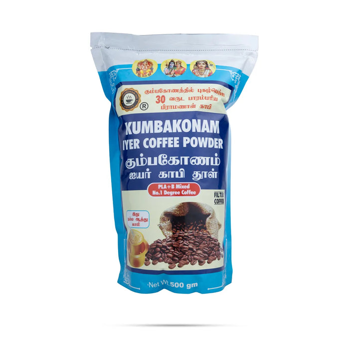 Kumbakonam Iyer Coffee Double Roasted – 500 Gms | Coffee Podi / Kappi Podi For Strong Aroma