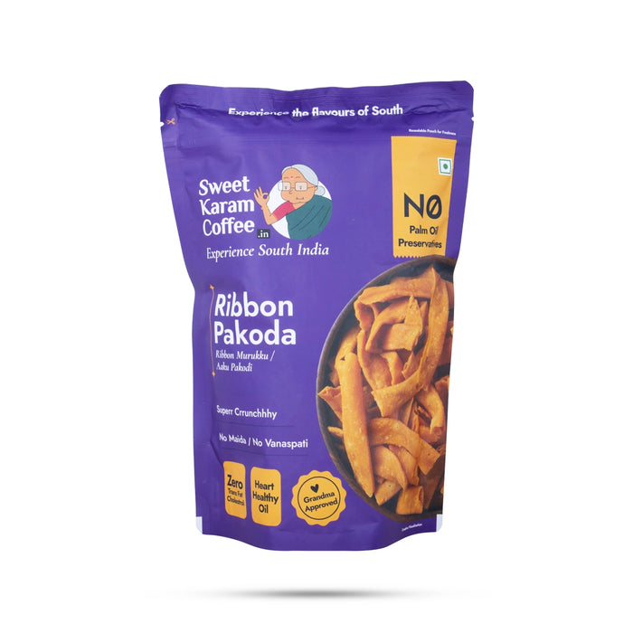 Ribbon Pakoda - 95 Gms | Ribbon Murukku/ Aaku Pakodi