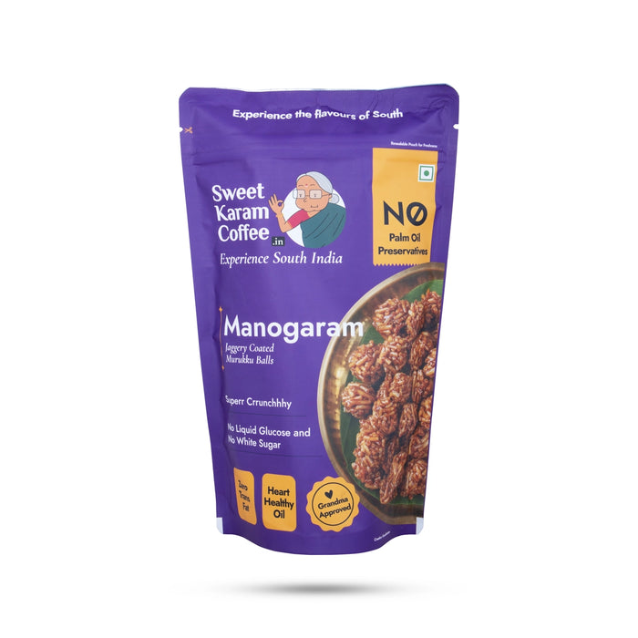 Manogaram - 95 Gms| Jaggery Coated/ Sweet Murukku Balls/ Inippu Murukku/ Murukku Sweet