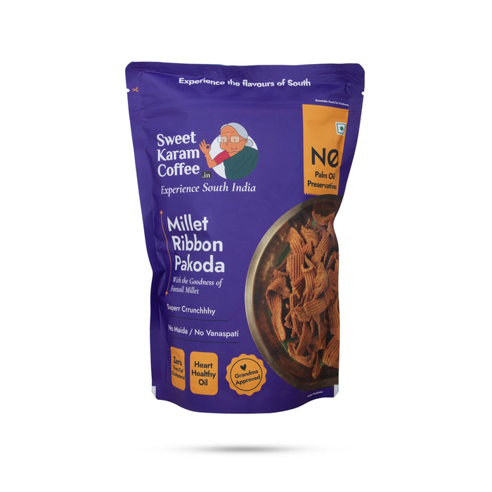 Millet Ribbon Pakoda - 95 Gms | Goodness Of Foxtail Millet/ Healthy Indian Snacks