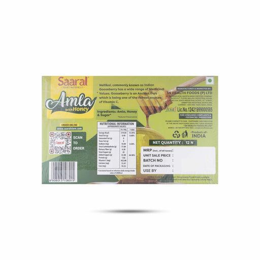 Saaral Amla With Honey Gift Pack - 12 Pcs | Amla And Honey/ Gooseberry Honey - Sugar & Salt & Honey