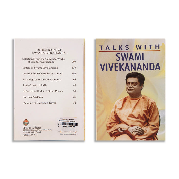 Talks With Swami Vivekananda - English | by Saratchandra Chakravarti/ Philosophical Book