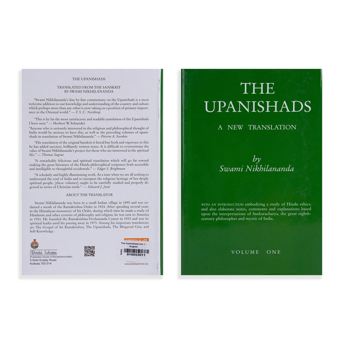 The Upanishads - A New Translation - Volume 1 - English | by Swami Nikbilananda/ Upanishad Book