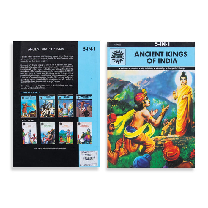 Ancient Kings Of India - English | 5 In 1 Story Book/ Childrens Book - Children Comics
