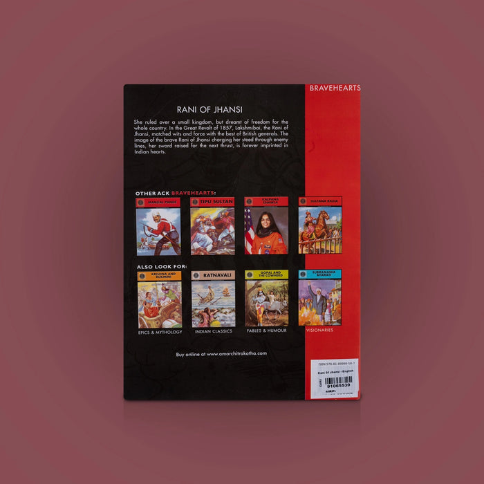 Rani Of Jhansi-The Flame Of Freedom- English | Anant Pai/Story Book/ Childrens Book For Learning About Courage - Children Comics