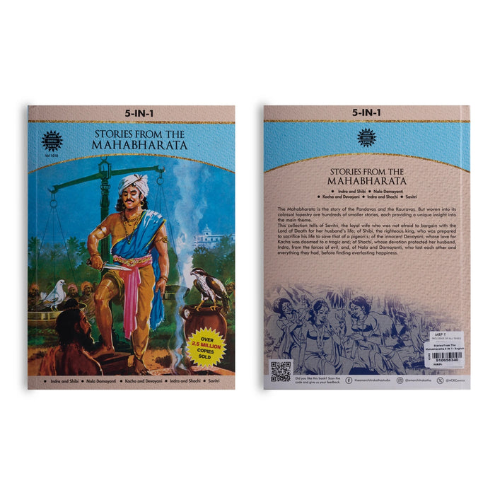 Stories From The Mahabharatha - English | 5 In 1 Story Book/ Childrens Book - Children Comics