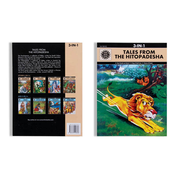 Tales From The Hitopadesha - English | Childrens Book/ 3 In 1 Story Book