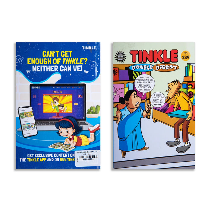 Tinkle Double Digest - English | Soft Bound Comic Book / Children's Story Collection & Fun Reading Book
