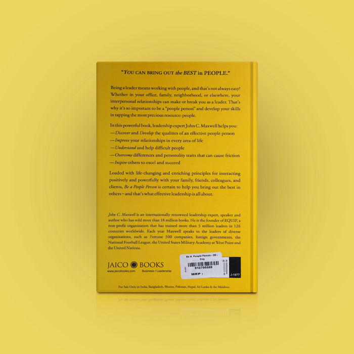 Be A People Person - English | By John C. Maxwell/ Self Development Book/ Relationship Building Book - Education & Self Help