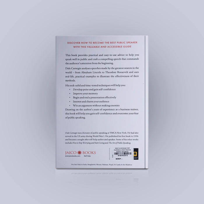 How To Develope Self Confidence And Improve Publice Speaking - English | By Dale Carnegie/ Self Help Book - Education & Self Help